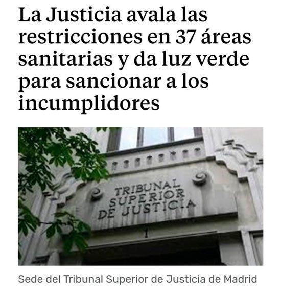 Pues sí, era segregación, cuando las restricciones afectaban solo a los barrios humildes era proteger la salud de los madrileños, cuando incluyen a los barrios ricos es vulneración de derechos fundamentales