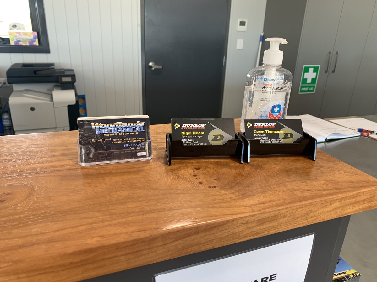 In amongst all the rushing about picking up and dropping of parts today I managed to have a chat to some of our suppliers and drop some cards about. #livingthedream #SupportSmallBusinesses #RUOK #dalby