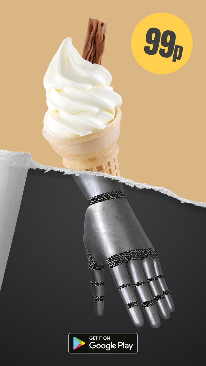 So, I was thinking about all the things that are 99p and how much value you get from them. 

An ice cream will last a few minutes and make you fat. Steve won't make you fat! Get Steve instead! 

play.google.com/store/apps/det…