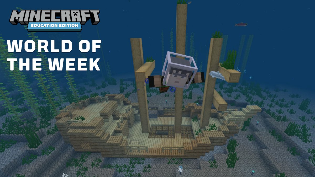 PlayCraftLearn's tweet photo. Explore the arctic seas without catching a chill! The #WorldOfTheWeek invites students to discover an imaginative seafloor complete with shipwrecks and icebergs. #MinecraftEdu
Download the world today: https://t.co/qSXvlrafyg https://t.co/qkgdZNPqmP