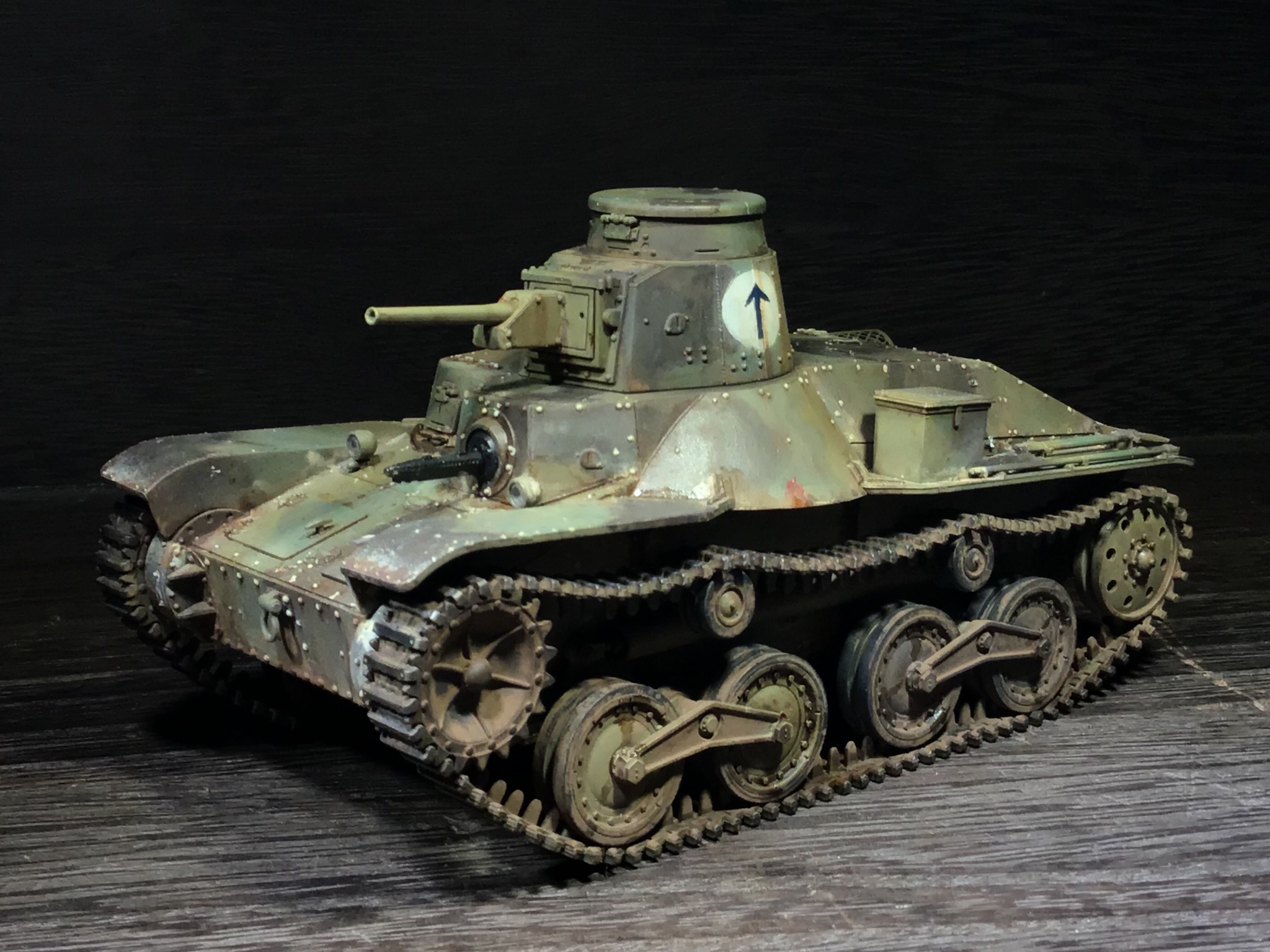 完成品 1/35 九五式軽戦車 「戦車第26連隊」「第14師団戦車隊」