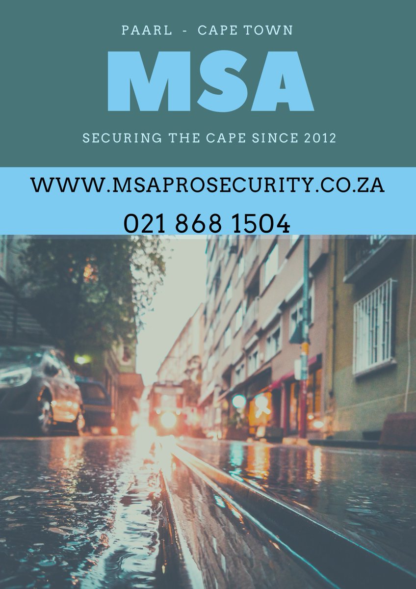 SecurityMsa's tweet image. Contact us today for an no obligation quote.

#SecurityGuard #Security #SecuringTheCape
