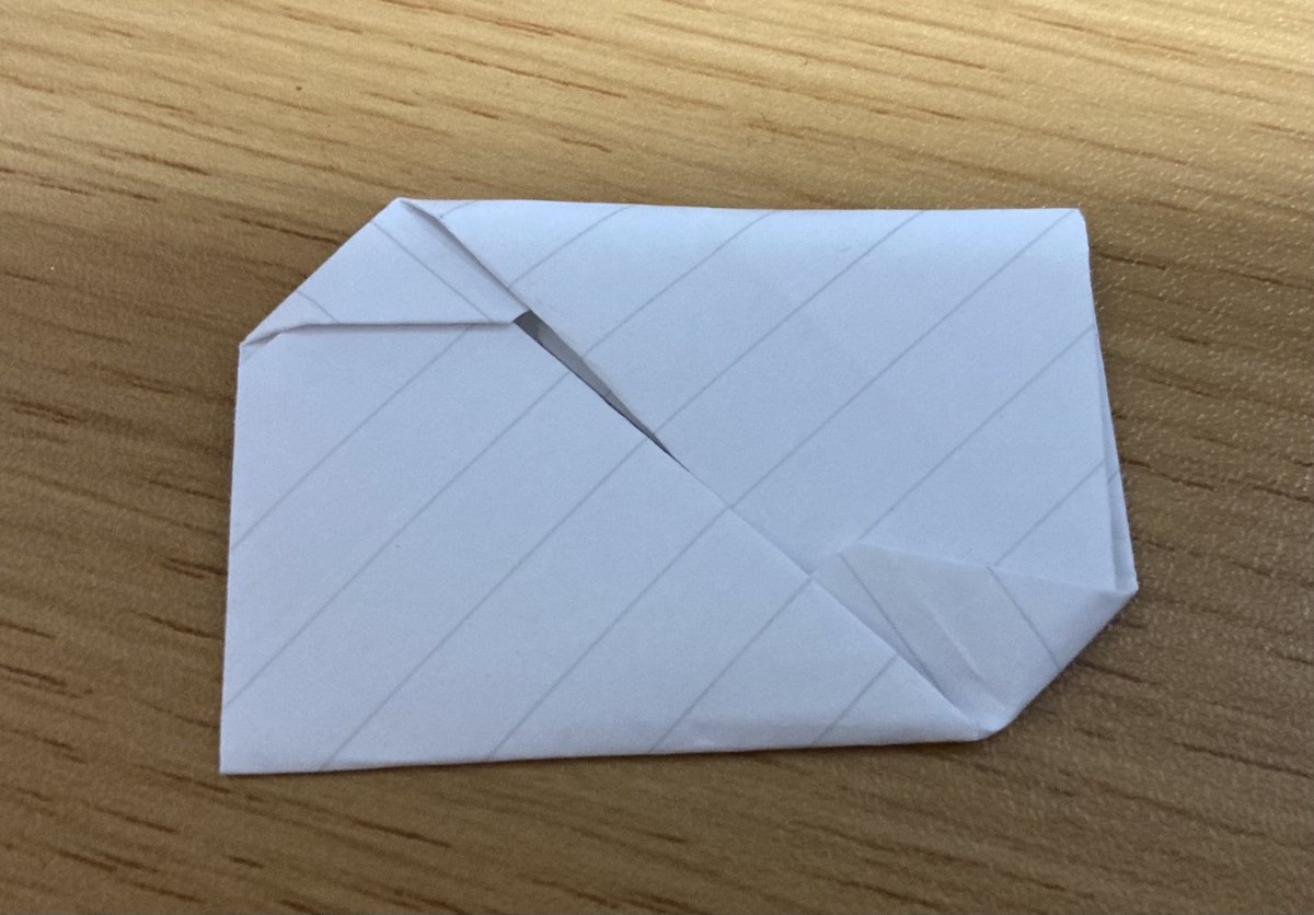 大昔 女学生たちが学友に文をしたためる時に用いられていた伝統的な手紙の折り方がこれ Togetter