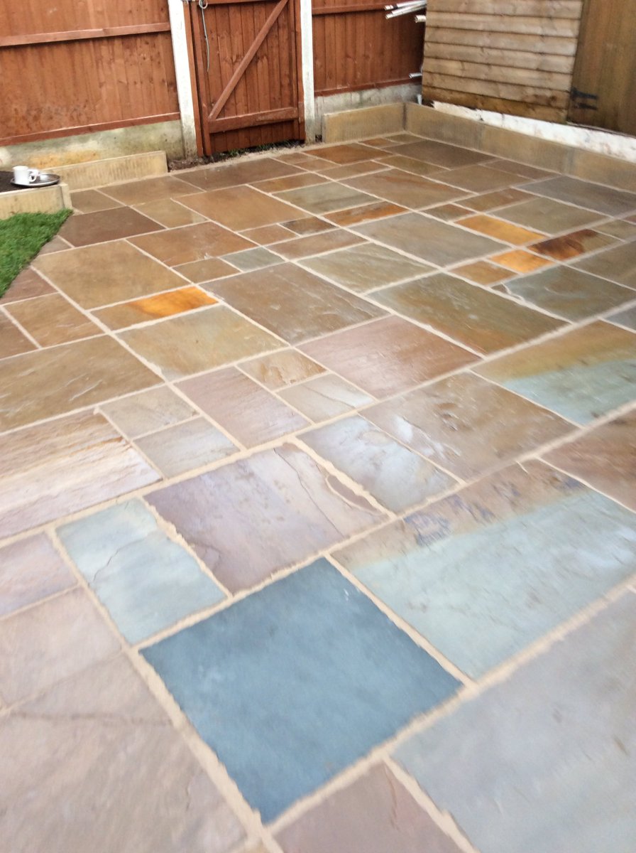 The weather doesn’t stop us 🌧 India stone job complete ✔️ contact us now on 07826224772 for a quote 😀 you won’t be disappointed!!