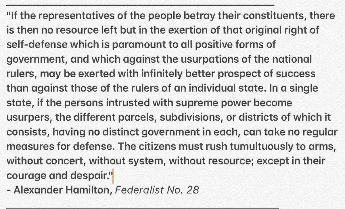 We are a peaceful ppl, but when all avenues of recourse have been exhausted, it is our obligation & duty for the security of our posterity to STAND, TAKE UP OUR ARMS & REMOVE DOMESTIC ENEMIES to defend ourCONSTITUTION REPUBLIC, which is GOD, FAMILY, COUNTRYMEN