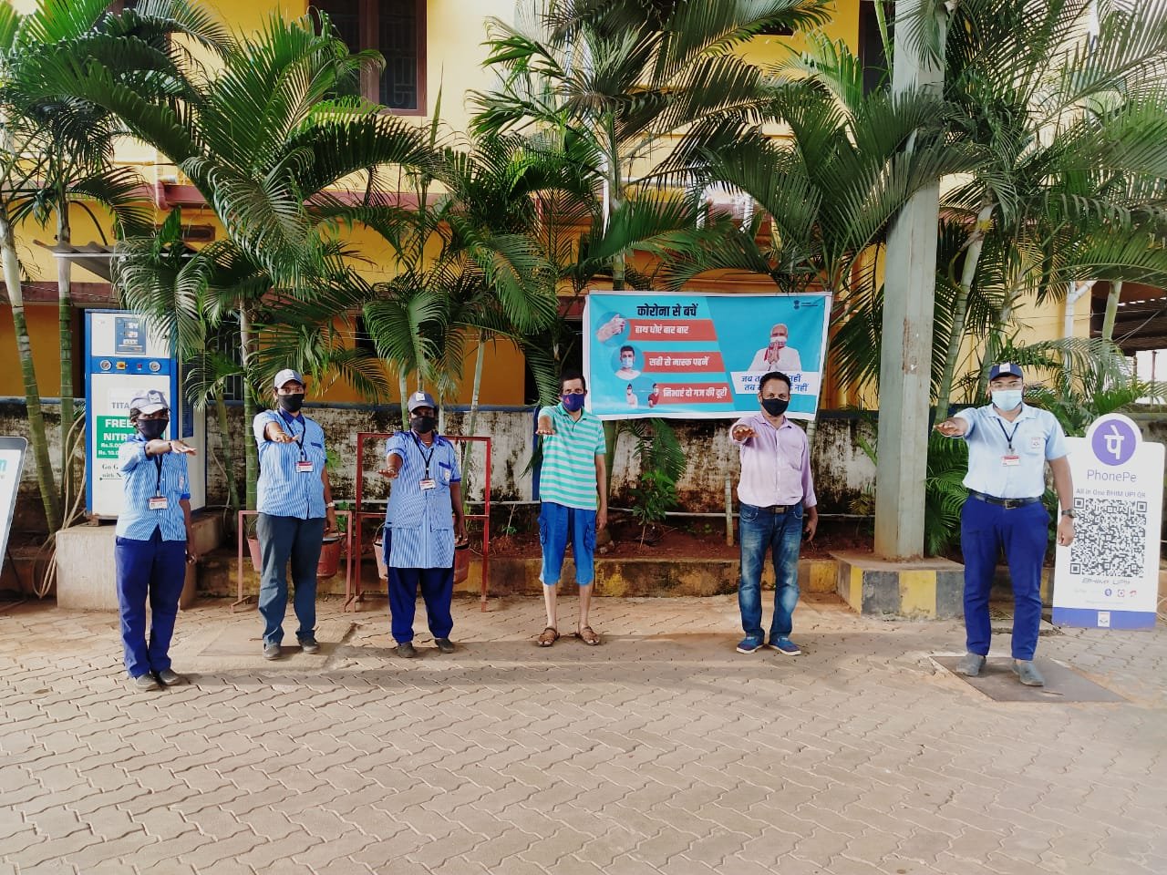 Mera HP Pump Mangalore RO on Twitter "Corona Awarness Pledge taken at Mangalore Service Station