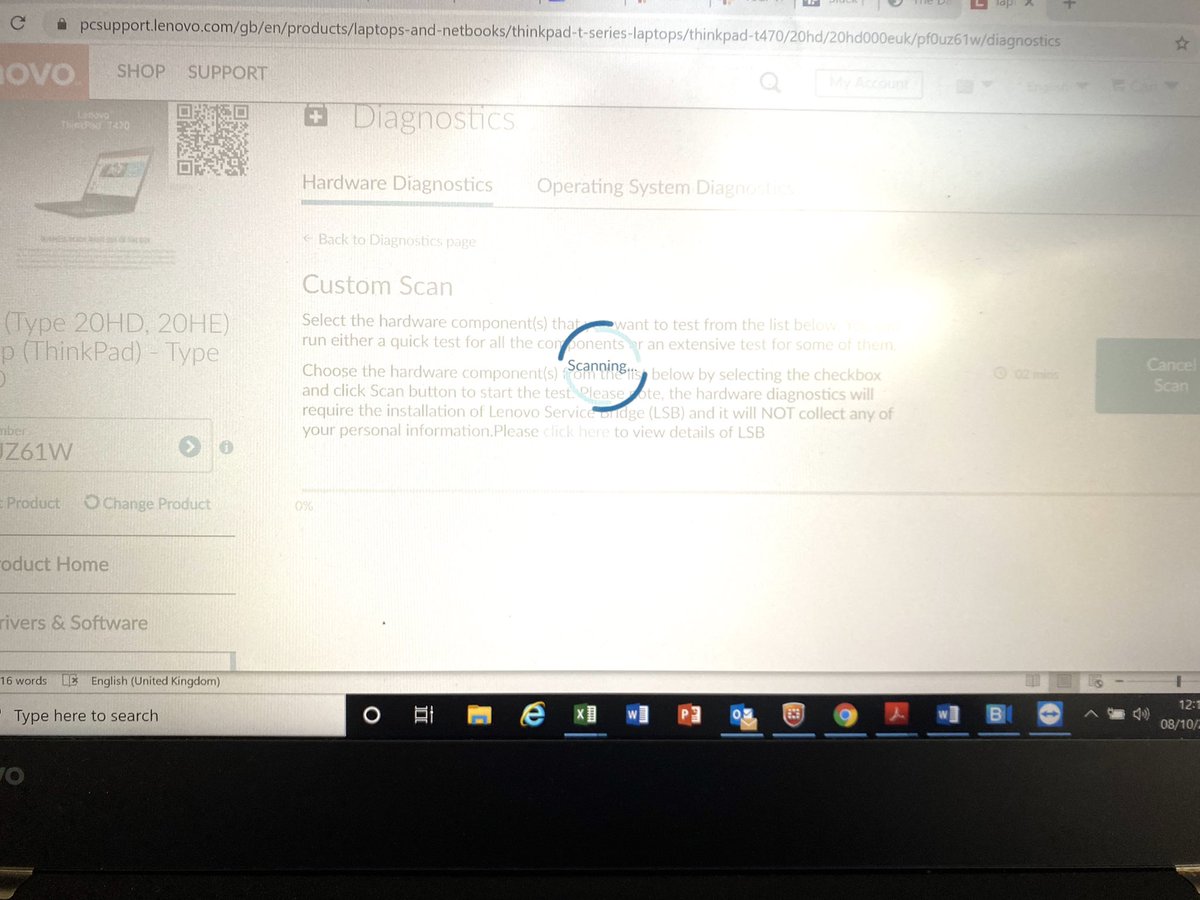 rebeccakfordham's tweet image. #WFH pain - computer #scanning for nearly an hour #workfail #computersayno (again) argggghhhh!