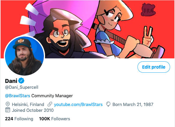 Dani En Twitter Finally Reached 100k Followers As A Reward For You Guys And I Ll Probably Regret It I Ll Try To Answer Every One Who Comments On This Post At Least Once - brawl stars crear cuenta