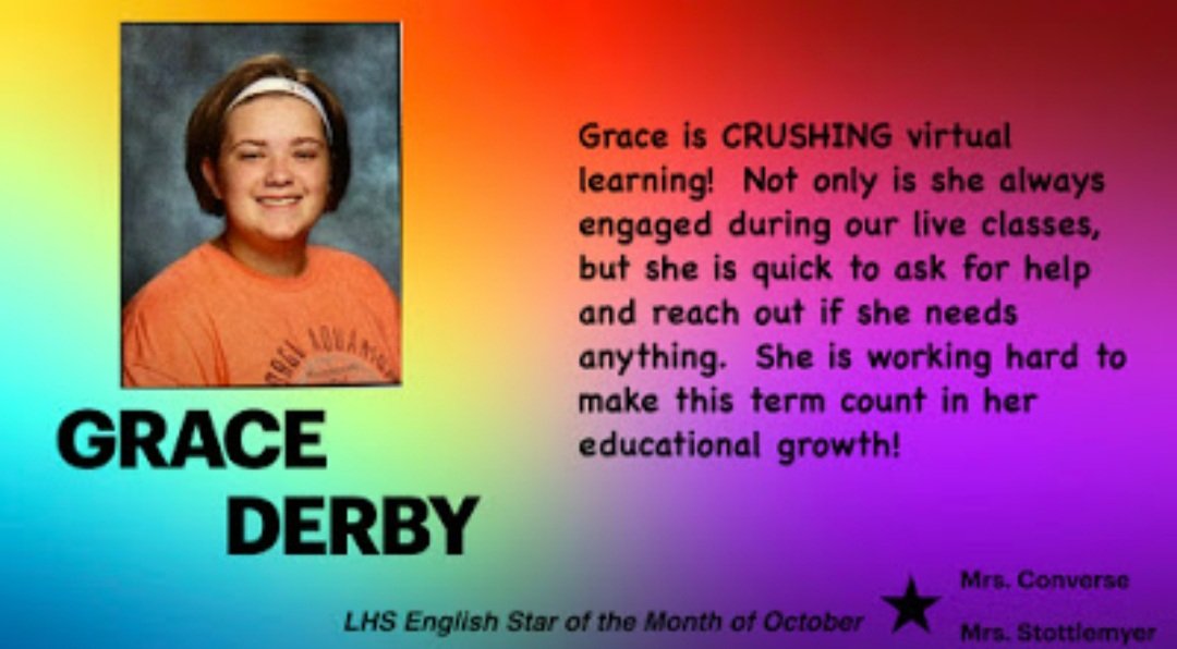 LHSEnglish (@englishdeptlhs) on Twitter photo English stars for the month of October!! Thanks for being awesome, Arlie and Grace!! <a href="/LHSEAGLESVA/">Liberty High School</a> #lhsyoubelonghere English stars for the month of October!! Thanks for being awesome, Arlie and Grace!! <a href="/LHSEAGLESVA/">Liberty High School</a> #lhsyoubelonghere