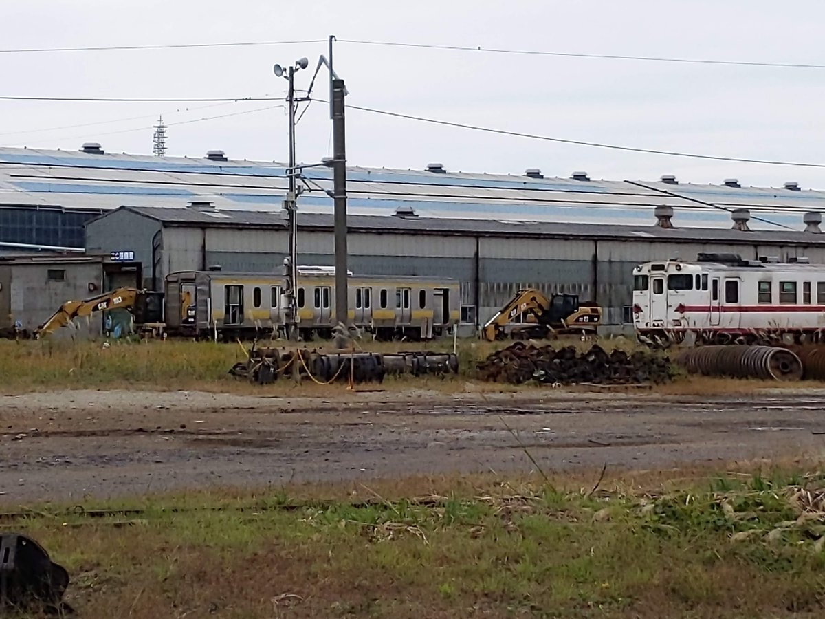 廃車となったKenjiの内最初に解体作業が進められていたキハ58-1505
