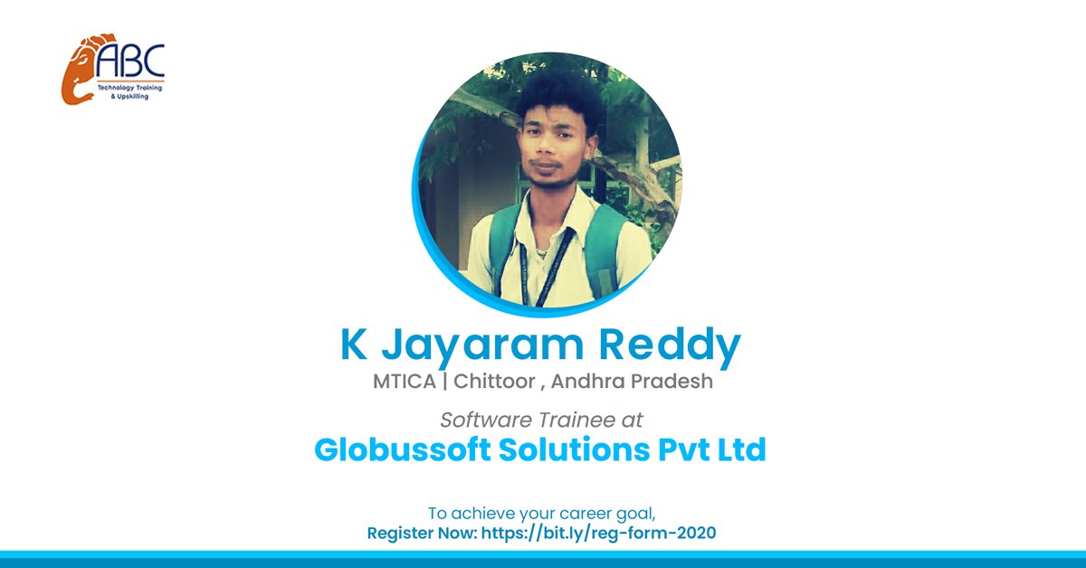 ABCfortech's tweet photo. JUST PLACED!!!
Our winners!! Hired by Globussoft Solutions Pvt Ltd &amp; Avatu Pvt Ltd.

Congratulations &amp; well done!! 

We wish you a great career. 
.
.
#training #abcselects #ITindustry #placement #programming #career #abctechnologies #students #careergoals https://t.co/mChaK02Dlr