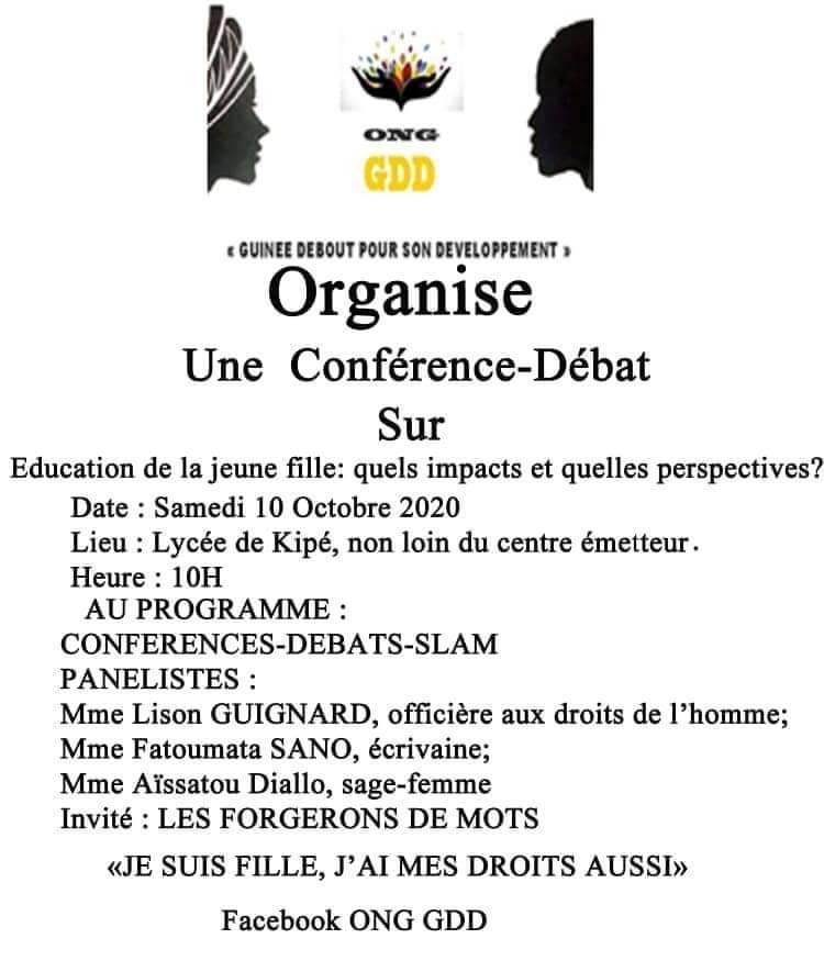 Investir dans le potentiel d’une fille constitue un levier d’émancipation qui permet le développement de toute sa communauté et lui permet d’accéder à l’indépendance financière afin de briser le cycle intergénérationnel de la pauvreté
Un pour tous et tous pour la Guinée 
#onggdd