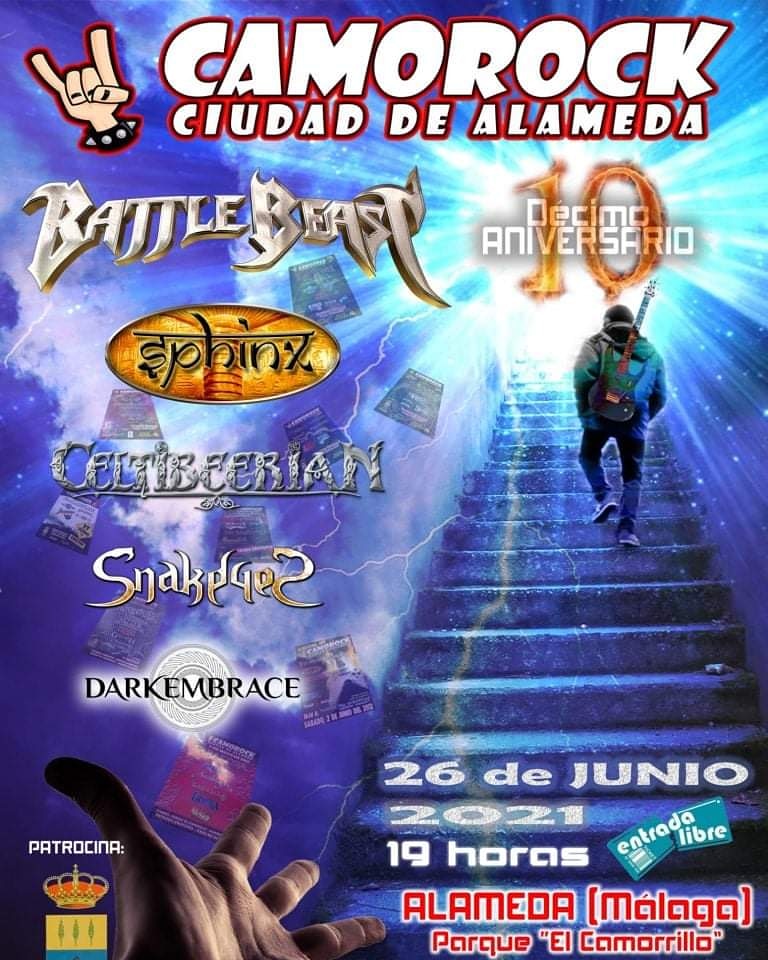 El Festival malagueño Camorrock, ya está de nuevo en pie y anunciando cartel para 2021. 
La organización confirma el mismo cartel programado para esta frustrada edición de 2020, donde Sphinx, en el tour de vuelta a los escenarios, teníamos el placer de participar.