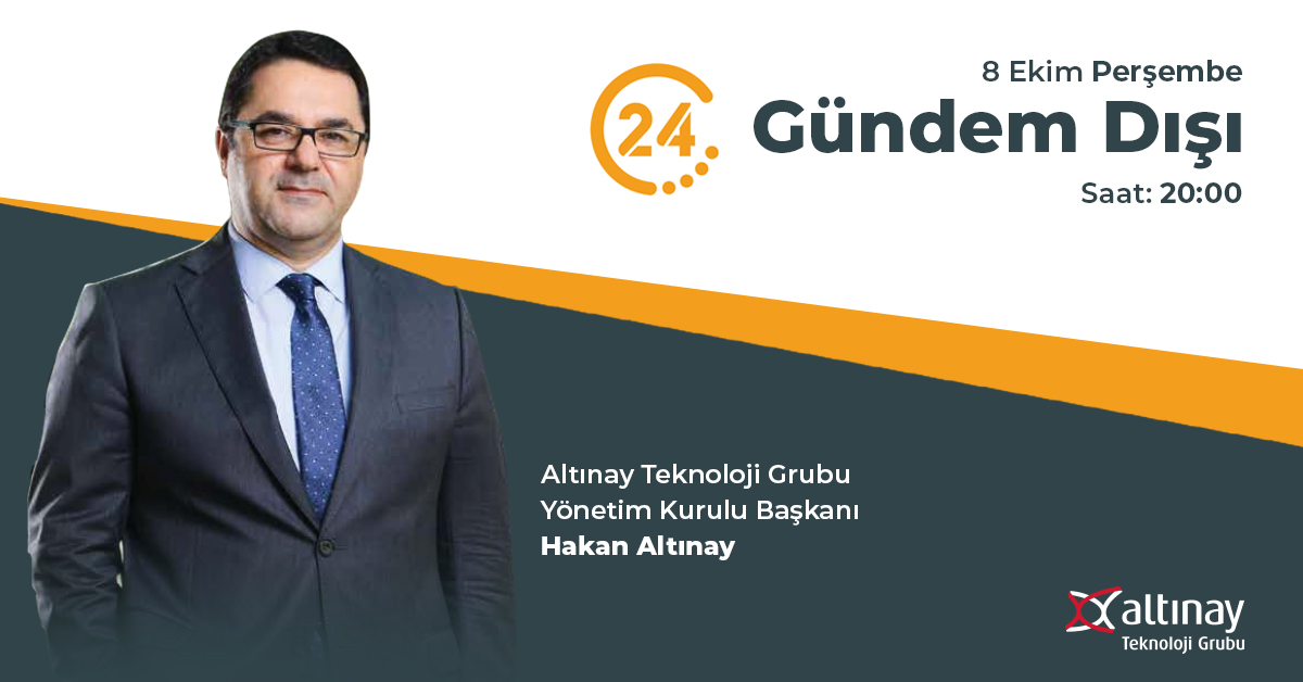 Altınay Teknoloji Grubu Yönetim Kurulu Başkanı Hakan Altınay, <a href="/yirmidorttv/">24 TV</a> canlı yayınında Gündem Dışı programına konuk oluyor. 

#altınayteknolojigrubu #GündemDışı24