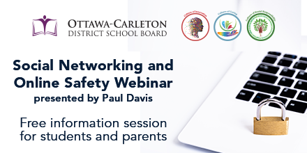 OCDSB's tweet photo. We have received an overwhelming response from parents and students regarding the Paul Davis webinars that were held in September. An additional session for grades 4 to 6 will therefore be held on Wednesday, October 14th, at 7:30 p.m. Learn more: https://t.co/VkC0OQUCC2 https://t.co/fYSN8Wc0Z1