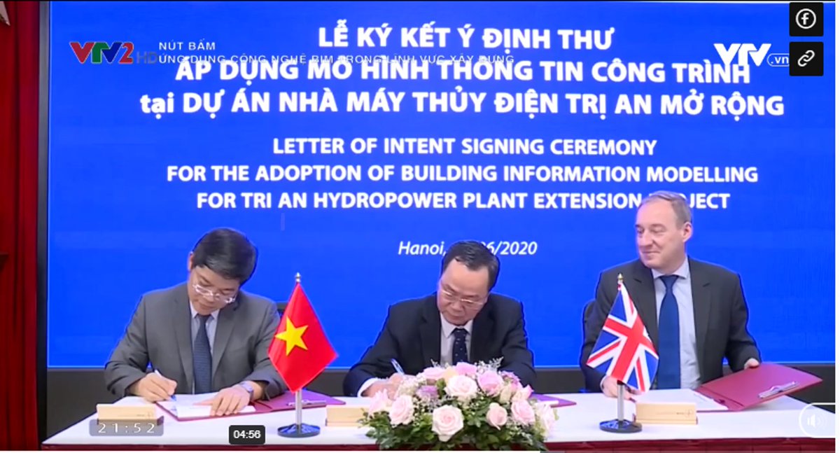 CambridgeCDBB's tweet photo. Delighted to see #BIM &amp; #GIP featured on #Vietnam TV recently with the signing ceremony of the #GIP #Pathfinder project incl the Ministry of Construction &amp; the UK Deputy Head of Mission in Vietnam 

Watch the show recording: https://t.co/D1p7s3jtfT

#CDBBInternational #Digital https://t.co/lCTueGVlAj