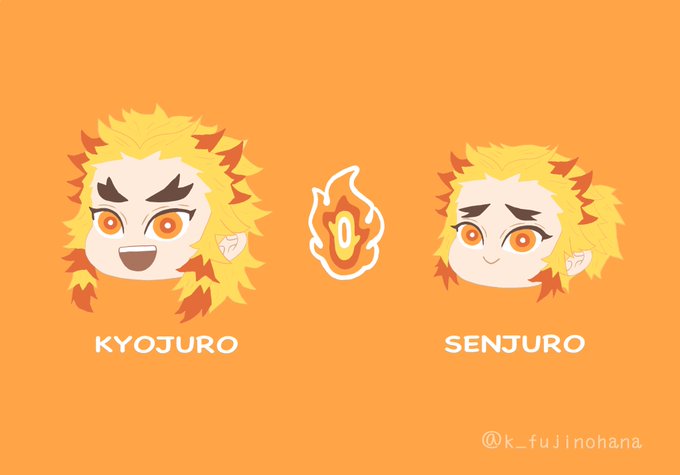 小鈴さんがTwitterに投稿した煉獄杏寿郎(鬼滅の刃)のイラスト。