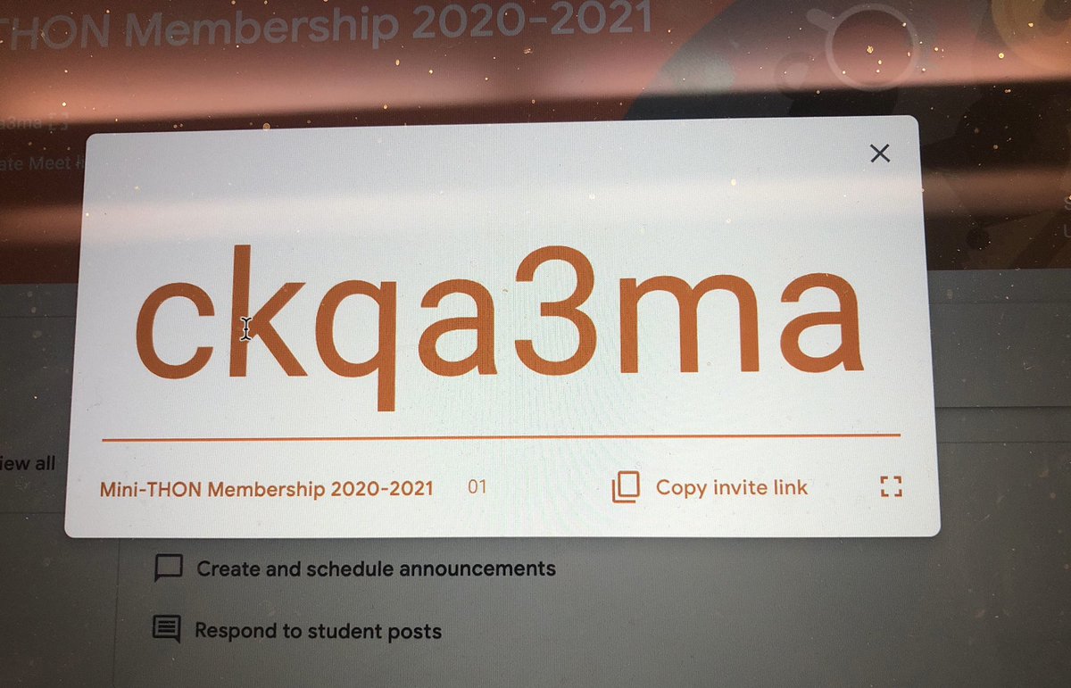 MiniPahs's tweet image. Want to join Mini-THON this year? Here is the code to our Google Classroom! Our first VIRTUAL meeting will be October 16th. Help us raise money For The Kids!
#ftk 🎗🔹
