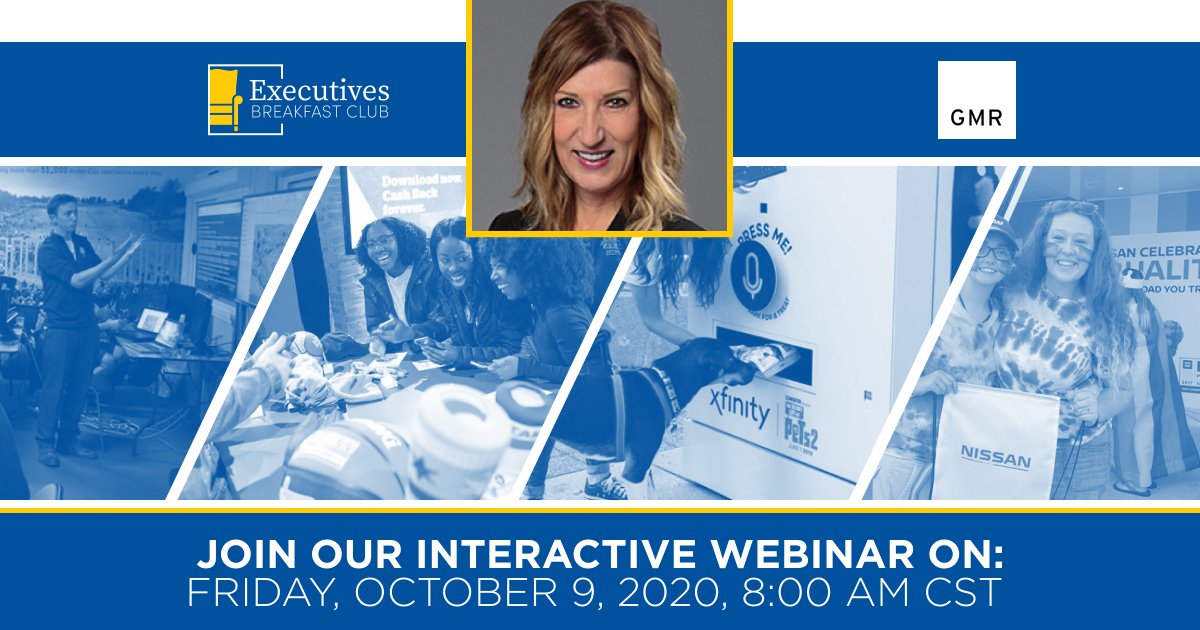 We can't wait to interview Elke Jones of <a href="/GMRMarketing/">GMR Marketing</a> tomorrow! Register for this event and walk away with insight into showing up as a leader, even during significant personal, emotional moments. bit.ly/3gjK32Z #CSuite #EBC #Leader #BreakfastBites #Mindset #Management
