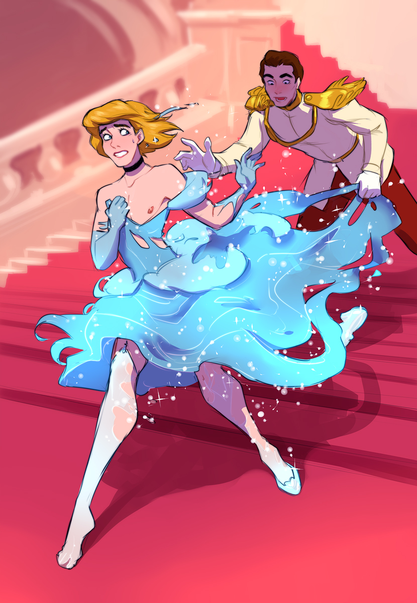 #genderswap #Cinderella: crossdressers or simply a luxurious guy? 