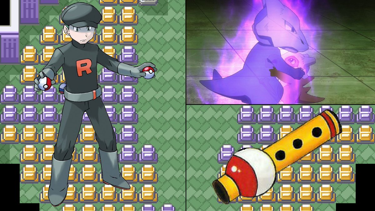 Oh no, Team Rocket is here too, getting up to no good. better put them in their place. You drive out Team Rocket and are rewarded with the pokeflute, which can be used to wake a sleeping pokemon. Also the spooky Ghost turned out to be the mother of that cubone you saw earlier.
