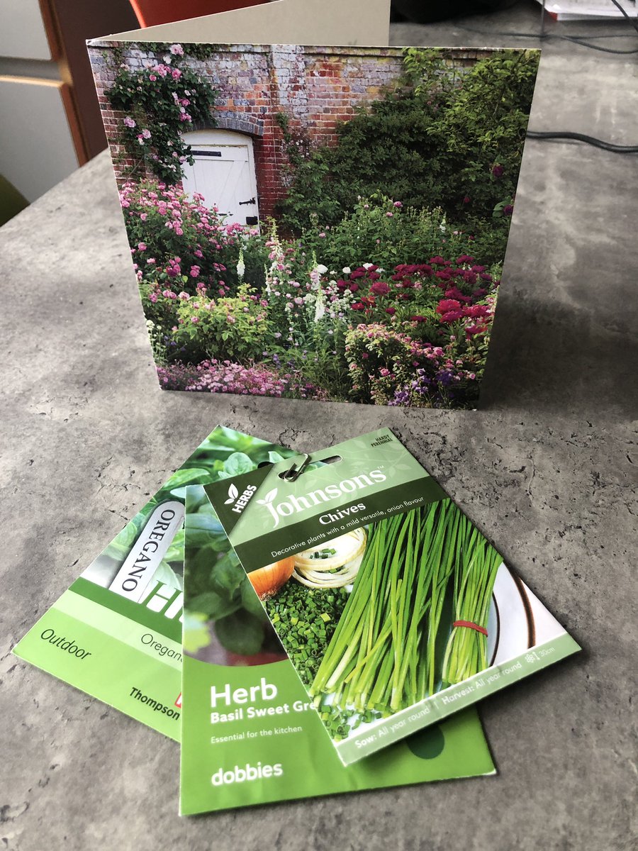 Just had this lovely house warming gift arrive in the post from my client <a href="/Gerard_Duggan/">Gerard Duggan</a>. You cannot beat fresh herbs! 

Thank you Gerard 😄
