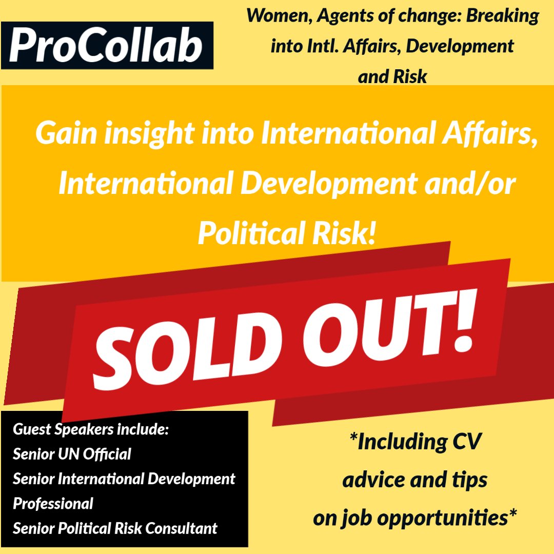 ProCollab_'s tweet image. Our upcoming event &quot;Women, Agents of Change&quot; is now sold out! Don&apos;t worry if you did not manage to get a ticket as we will have another event in the upcoming weeks. For priority access to events like these, sign up at procollab.net 
#networking #career #thursdayvibes