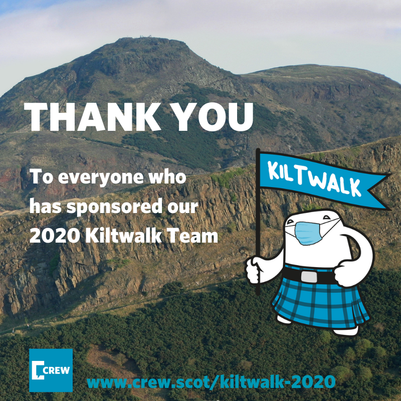 EmmaCrawshaw's tweet photo. We're overwhelmed with the @THunterF &amp; @thekiltwalk team's generosity and support for our #VirtualKiltwalkWeekend.  Thank you #TeamCrewKiltwalkers and our magnificent donors: you helped @crew_2000 raise £10,426 to reduce more drug harm #harmreduction #ThankfulThursday https://t.co/yRRwp0XF2Y