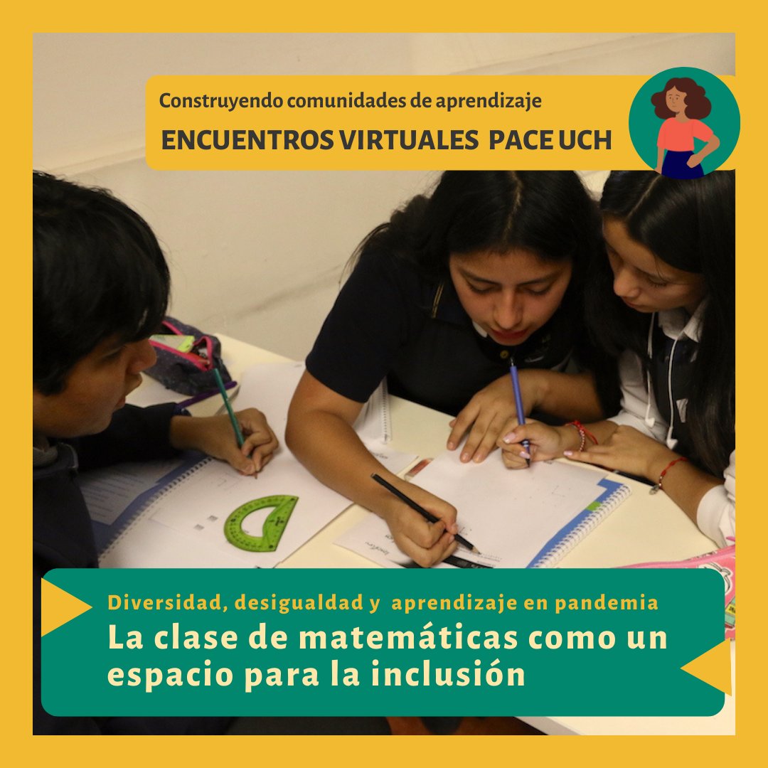 INDEP_DAEM's tweet photo. [#CapacitaciónDocente] Este viernes 2/Oct un nuevo #EncuentrosVirtuales del programa #PaceUCH, referido a clase de matemáticas como espacio de #Inclusión #Gratis. Interesaos deben inscribirse en https://t.co/SziYVB4gl5 @Duranbaronti @Muni_Indep @ColegioProfes https://t.co/gJcOE65uPB