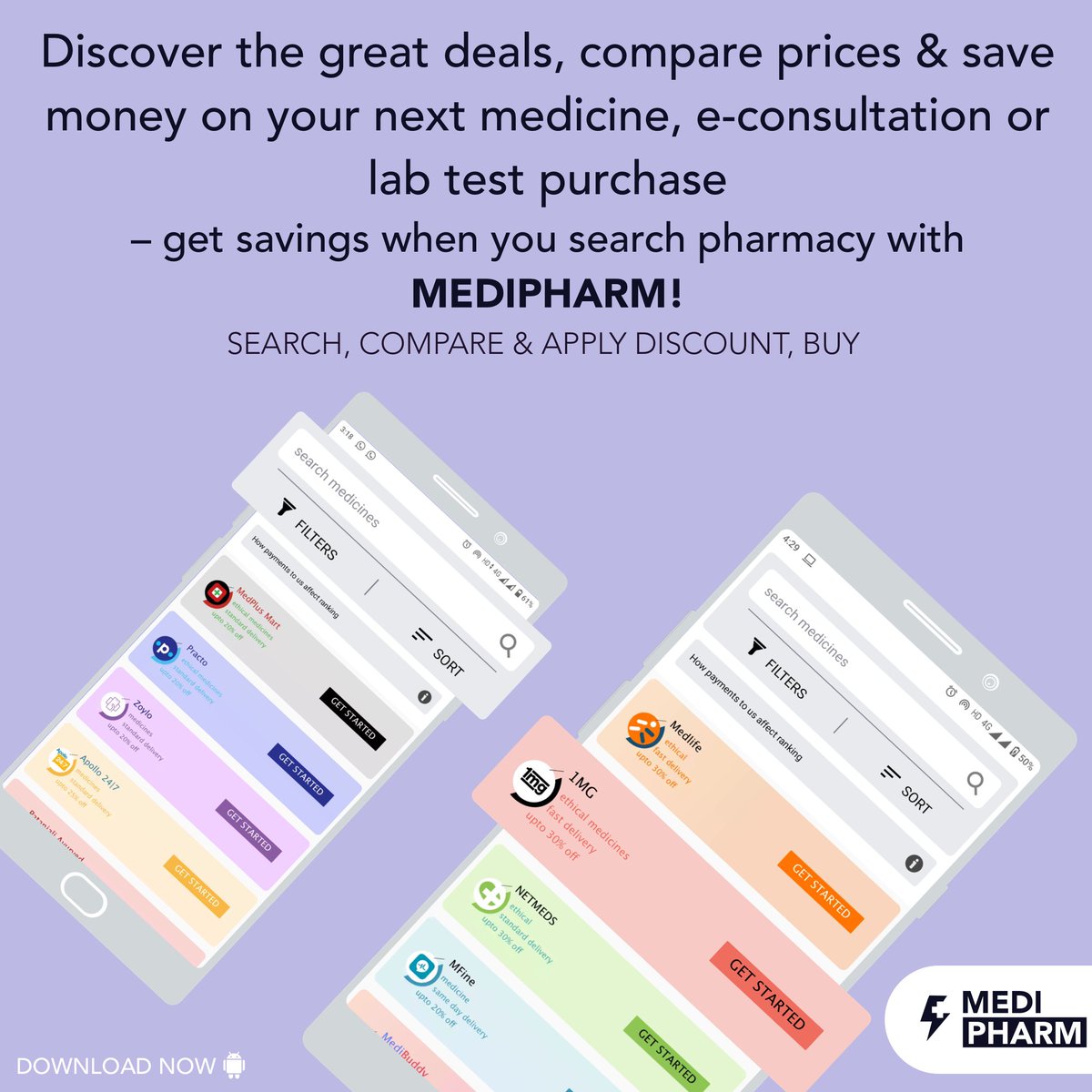 medipharm_india's tweet photo. Download MEDIPHARM app link is in BIO. Buy medicine, book lab test or consult doctor online at affordable prices.

#medipharm #econsultation #mfine #practo #SaveWithMediPharm #Medlife #truemeds   #covid_19 #covid #covıd19 #corona #coronavirus #flusymptoms #flulikesymptoms #flu https://t.co/3g8Z20U5rz