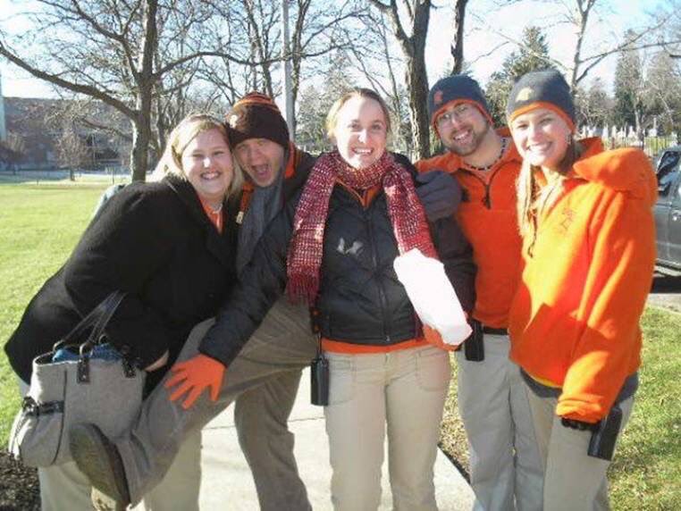 BGSUTours's tweet photo. It’s #ThrowbackThursday ! 
Erin Heilmeier was hired in the program in Spring 2005, became an STC in Fall 2005, transitioned into working as an Admissions Counselor in 2009, and now currently holds the position of Associate Director of Admissions! https://t.co/c8QeTXwSK3