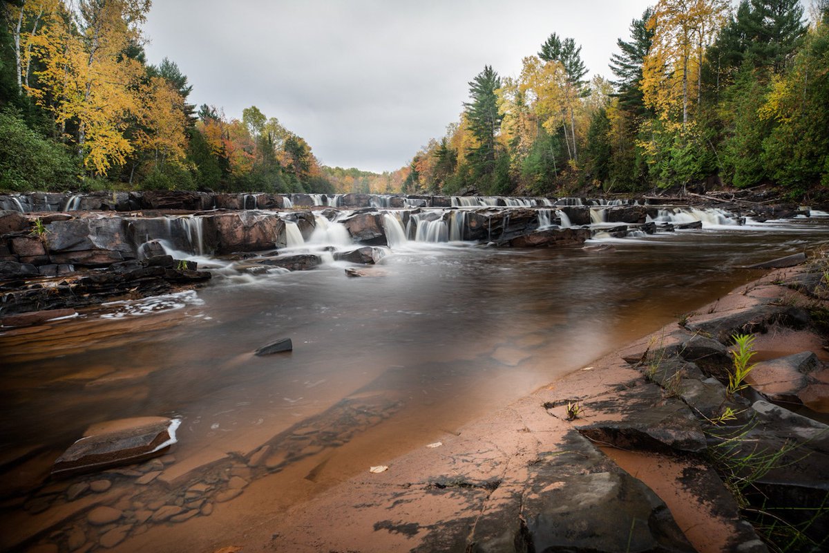 🍁 Having fun checking out as many waterfalls as possible this fall! 
📷 @fornearphoto
.
.
.
#waterfall #puremichigan #travel #ontheroad #nature #naturephotography #landscapephotography #michigan