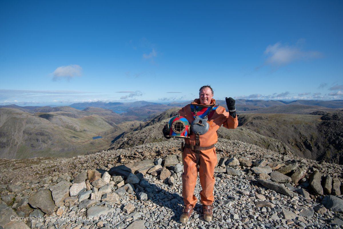 LordsTaverners's tweet photo. 🔝 🏔 Ben Nevis 
🔝 🏔 Scafell Pike
🔜 🏔 Snowdon

Another incredible two-day effort in his 130lb deep sea diving suit from @LloydScottMBE as he conquers the highest peak in England, Scafell Pike!

Support Lloyd 👉 https://t.co/M9PLOU9dnB

#TheFinalChallenge #SportingChances https://t.co/O6hrhhe8yp