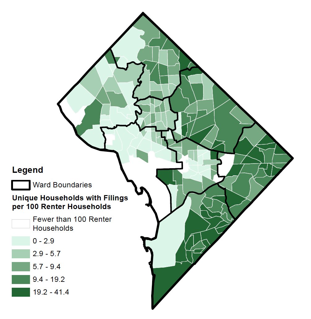 Even within these wards, eviction filings are concentrated in a handful of neighborhoods. (3/5)