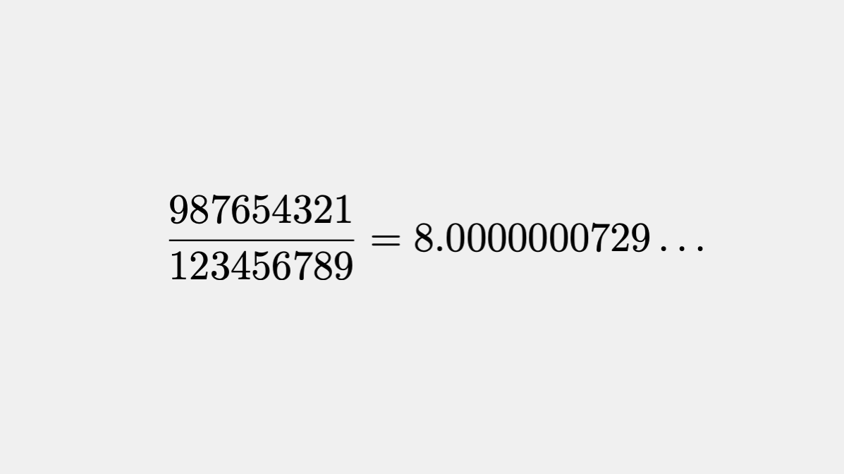 fermatslibrary's tweet photo. Here's an interesting approximation for the number 8 https://t.co/E3S0zfsNBn