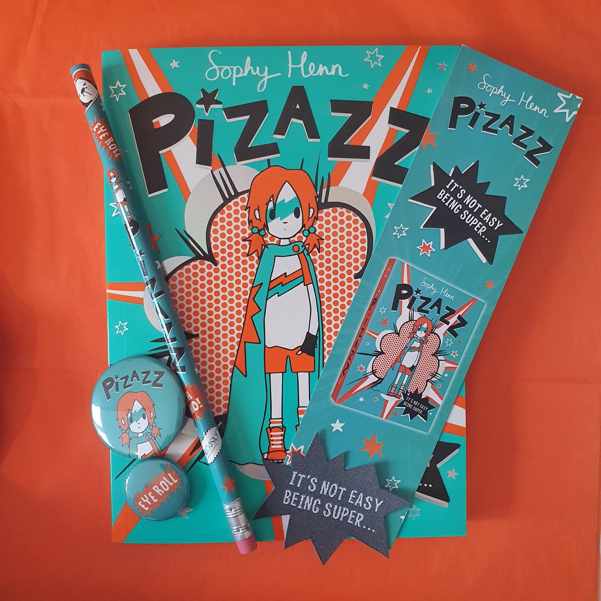 MrEPrimary's tweet photo. COVER REVEAL&amp;BOOK GIVEAWAY!📚 
#PizazzvstheNewKid
@sophyhenn
@simonkids_UK

Delighted to reveal the cover for the super (like, actually, with powers &amp; stuff!) second book in the Pizazz series.

RT to win 1 of 10 sets featuring a copy of Book 1, pencil, badge, bookmark &amp; more. https://t.co/A5RFjUHYZP