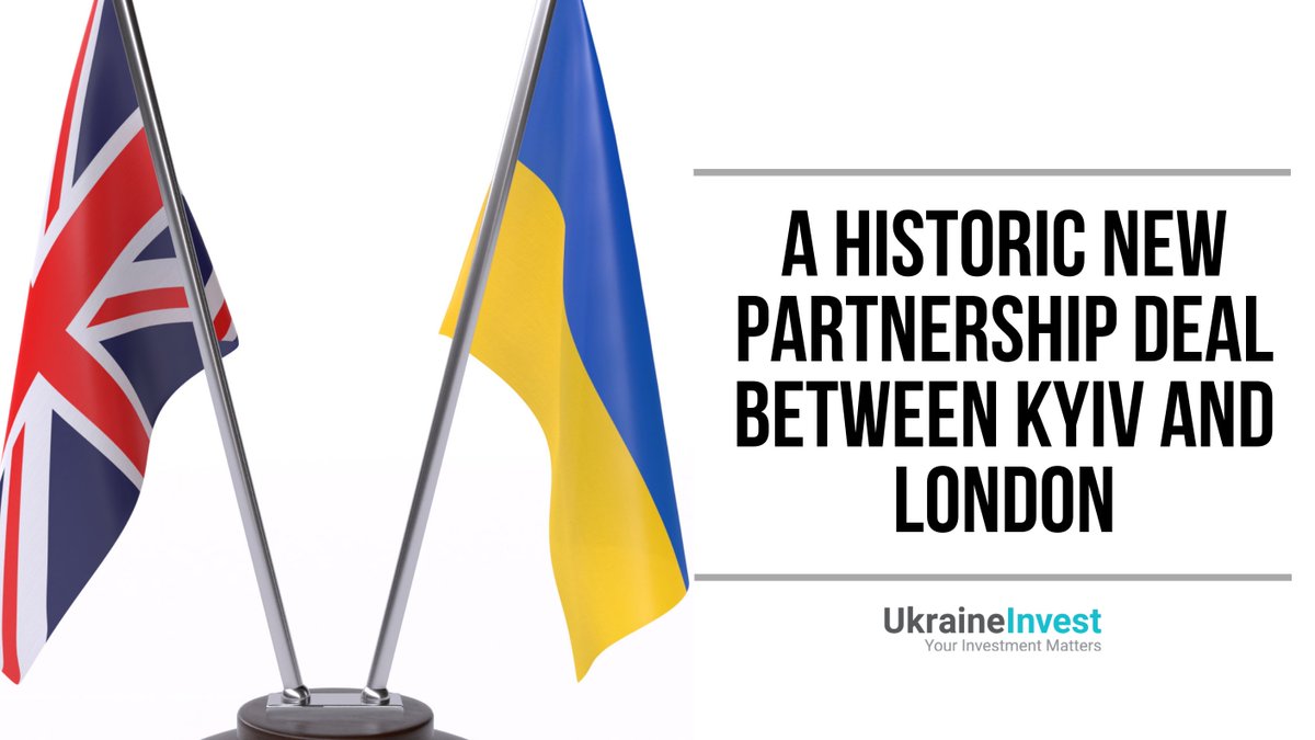 UAInvestTeam's tweet photo. 🇺🇦🇬🇧Today, #Ukraine and the #UK signed the Agreement on Political Cooperation, Free Trade, and Strategic Partnership.
The deal envisages a comprehensive preferential free trade agreement covering goods, services, tariffs and quotas. Read more - https://t.co/TpJn9LuqmX https://t.co/FzW6bhAXjk