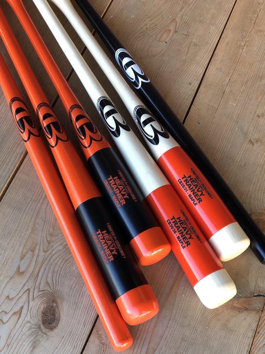 Big shout out to ⁦<a href="/CooperstownBat/">Cooperstown Bat Co.</a>⁩ for our custom made Heavy Trainer sets.