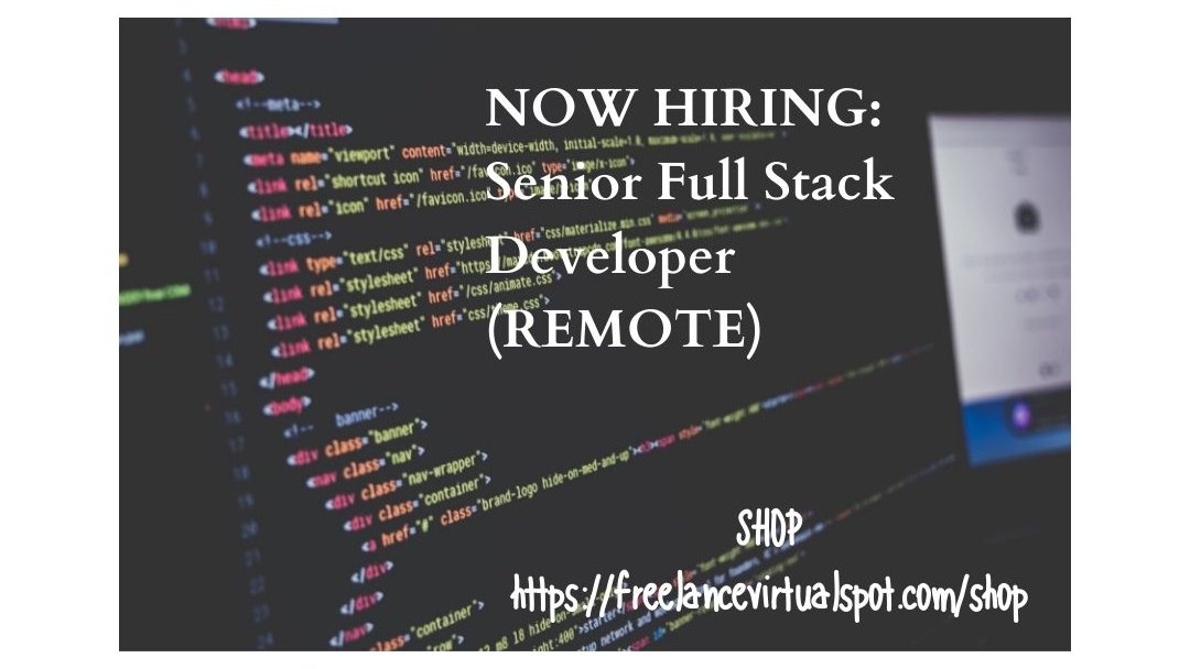 Freelance_Spot's tweet image. NOW HIRING: Senior Full-Stack Developer - Mobile &amp;amp; Web (remote) To apply, check this link: buff.ly/33GhkCf #jobopp #nowhiring #SeniorFullStackDeveloper #remote #remotework #telecommute #telework #homebased #homeoffice #freelance #freelancevirtualspot #MetabolicLiving