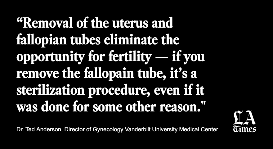 The procedures included hysterectomy, the removal of the uterus; the removal of the ovary; the removal of the fallopian tubes; and birth control shots, according to the report and interviews by the Times.  https://www.latimes.com/politics/story/2020-10-22/women-allege-medical-abuse-georgia-immigration-detention