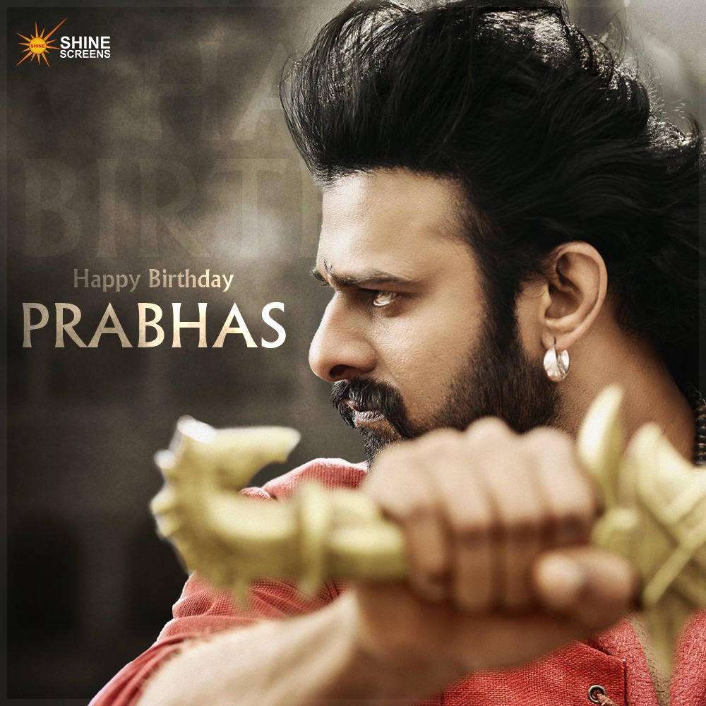 Shine_Screens's tweet photo. Here’s wishing Bahubali of the Industry, Rebel Star #Prabhas garu a very Happy Birthday. Best wishes for all the upcoming projects.

#HappyBirthdayPrabhas https://t.co/wLO4vU1rt9