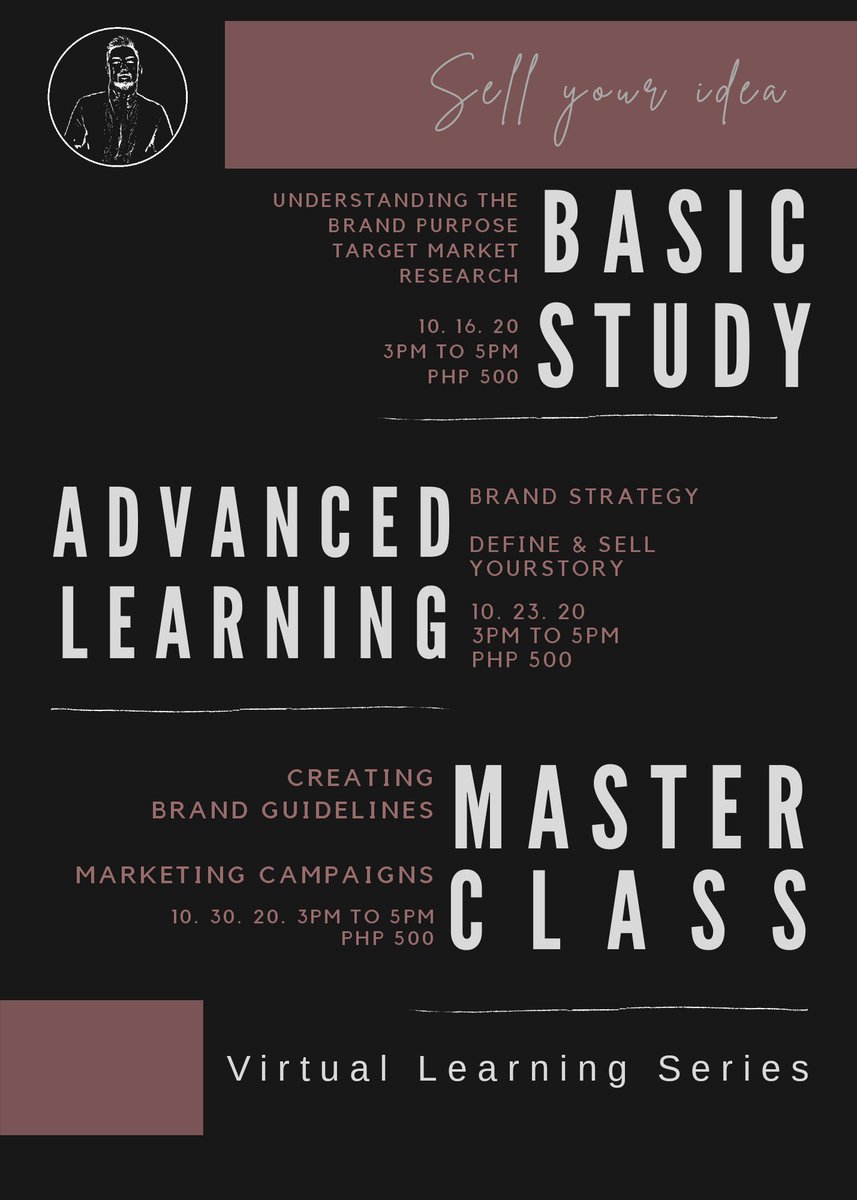 levrodriguez's tweet photo. Happening today
Register through @Ticket2MeNet
https://t.co/orCzarOC0R
#LRVirtualLearningSeries #branddevelopment #brandmarketing #onlineclass #virtualclass #LevensonRodriguez https://t.co/KDNTJcr0dm