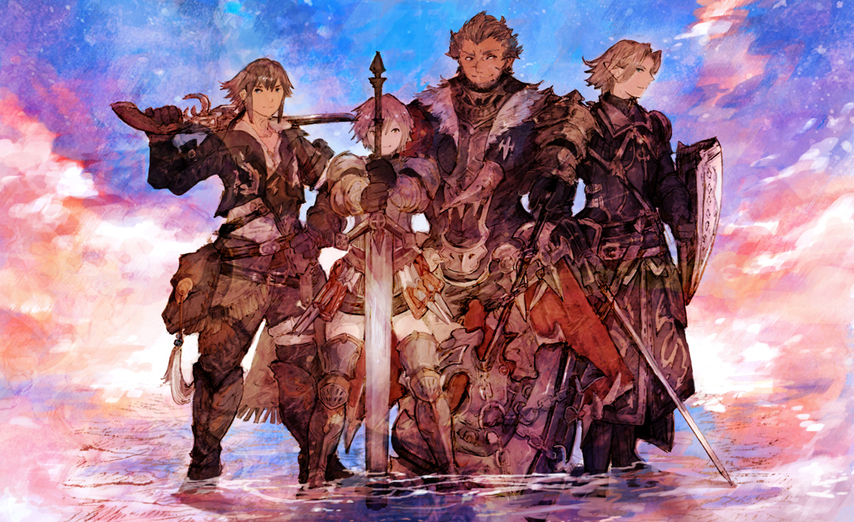 FF14「2017年から2020年の間で描いた集合絵的なFF14のイラスト 集合絵は大変だ」|peppermint jetのイラスト