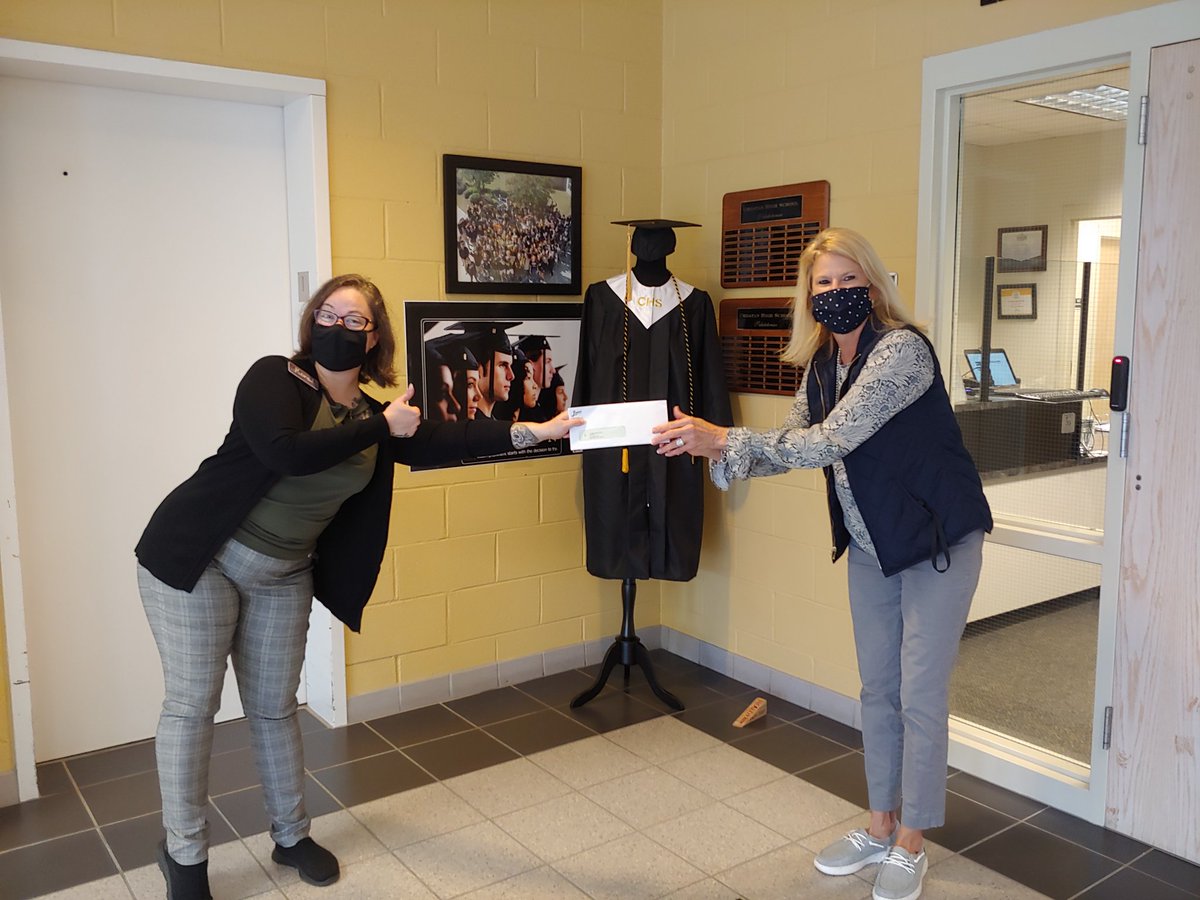 I'm so thankful for the support of our community partners. Lowe's Foods stopped by for a visit with a surprise check.