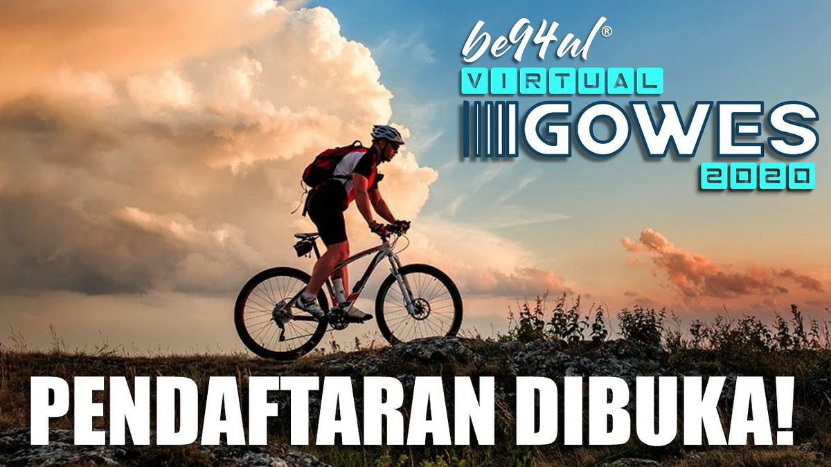 Yuk ah cepet daftar! 
Formulir, Syarat dan ketentuan klik aja link dibawah ini: 

bit.ly/VirtualGowesbe…

#StaySafe 
#keepbe94ul