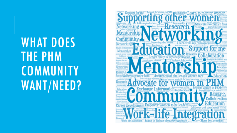 WomenInPHM's tweet photo. We asked the Women in PHM community what they want/need... how would you answer? What do we need most right now? https://t.co/taBVq0e4gi