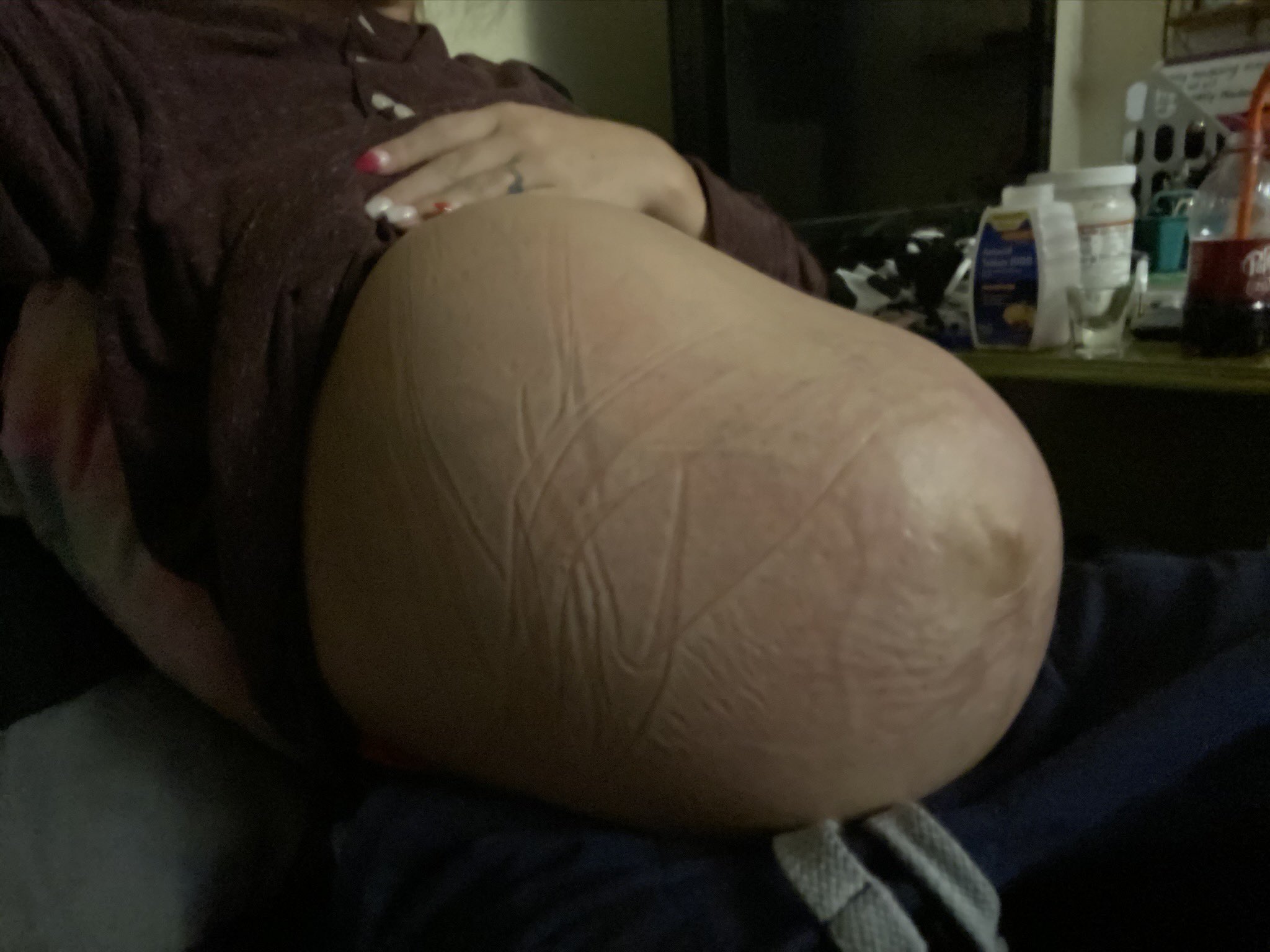 Nessa More on X: 10 days before I gave birth. It was INSANE.  t.coY11aaU8BLU  X