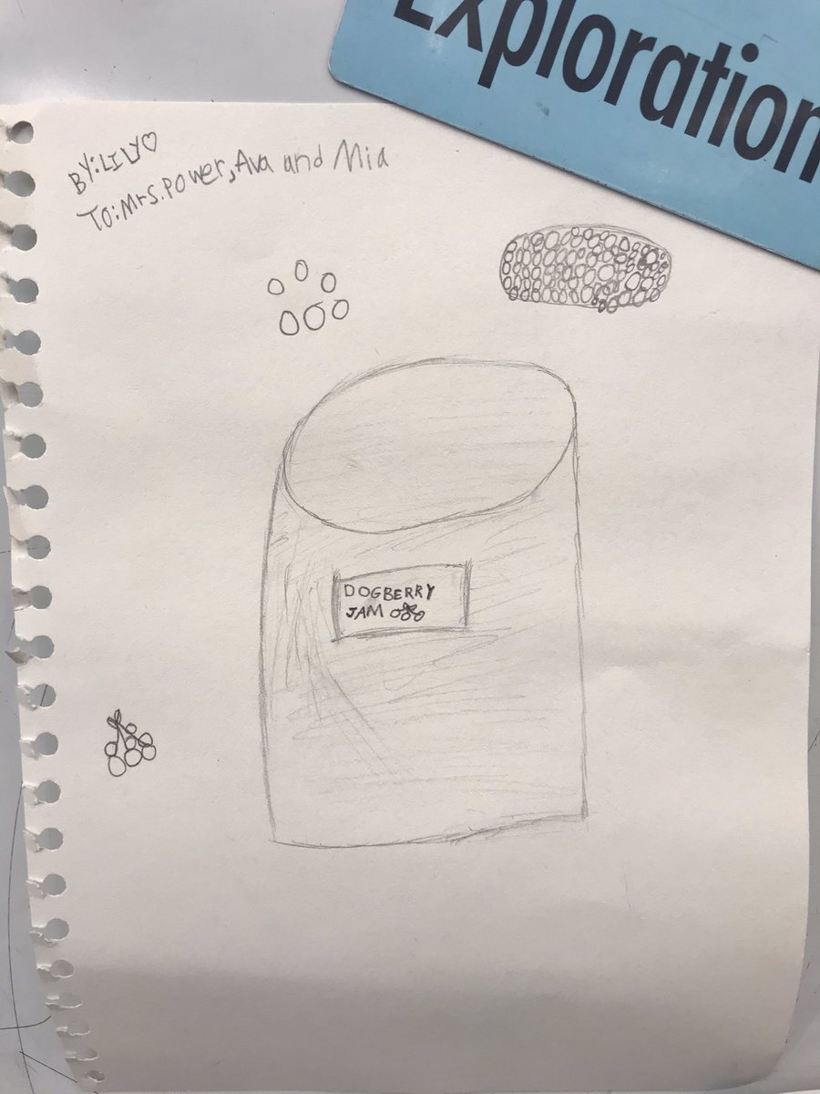 MsECPower's tweet image. And art inspired by the picking of the dogberries for dogberry jelly! 🧡@StTeresasSchoo1