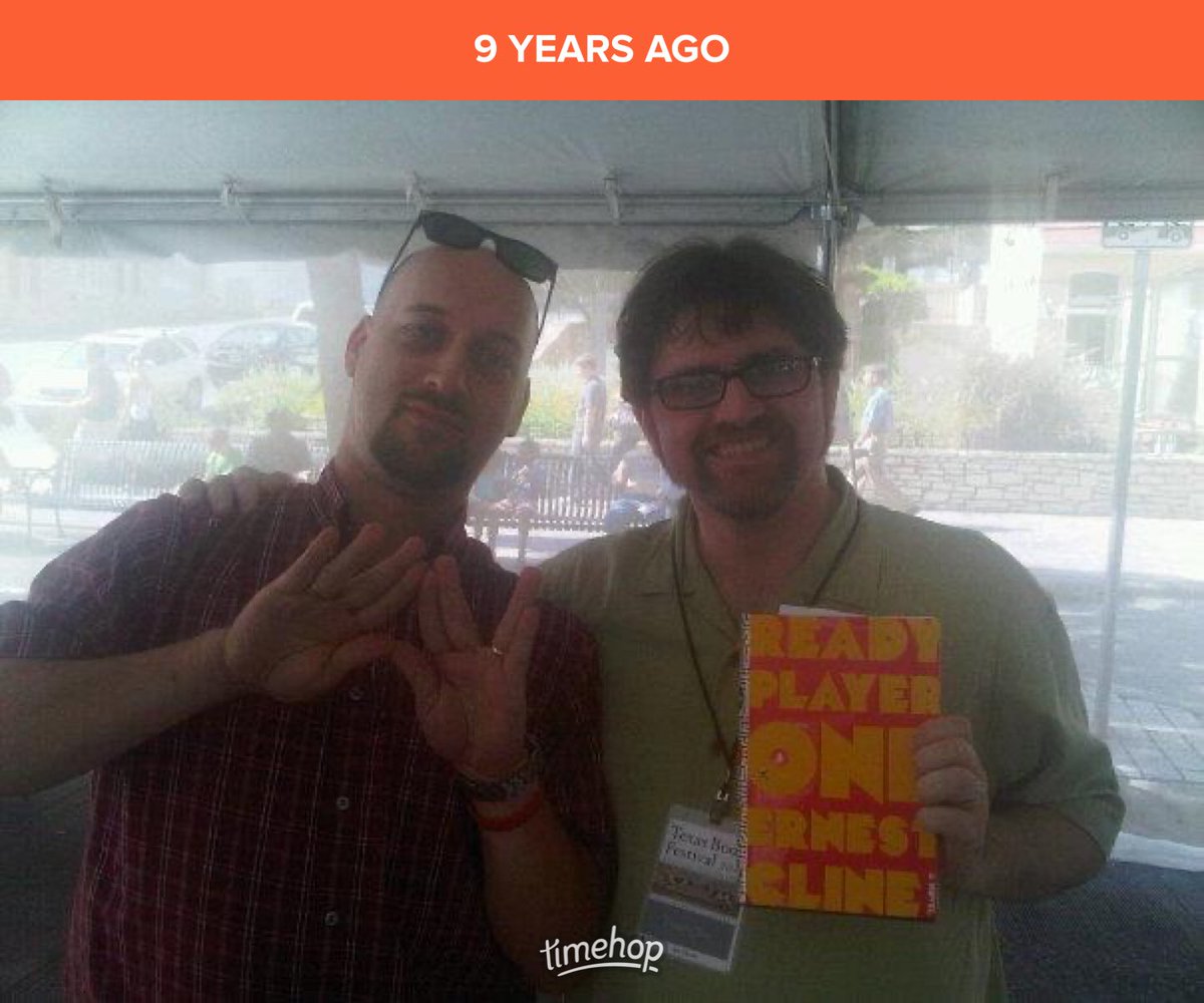 john ogden (@johnogden) on Twitter photo 9 years ago I meet Ernest Cline at the Texas Book Fest. Bought my first copy of RP1. Now I’m waiting for <a href="/READYPLAYER2/">Ready Player Two</a> to come out. #ReadyPlayerOne #airwolf \A/ 9 years ago I meet Ernest Cline at the Texas Book Fest. Bought my first copy of RP1. Now I’m waiting for <a href="/READYPLAYER2/">Ready Player Two</a> to come out. #ReadyPlayerOne #airwolf \A/