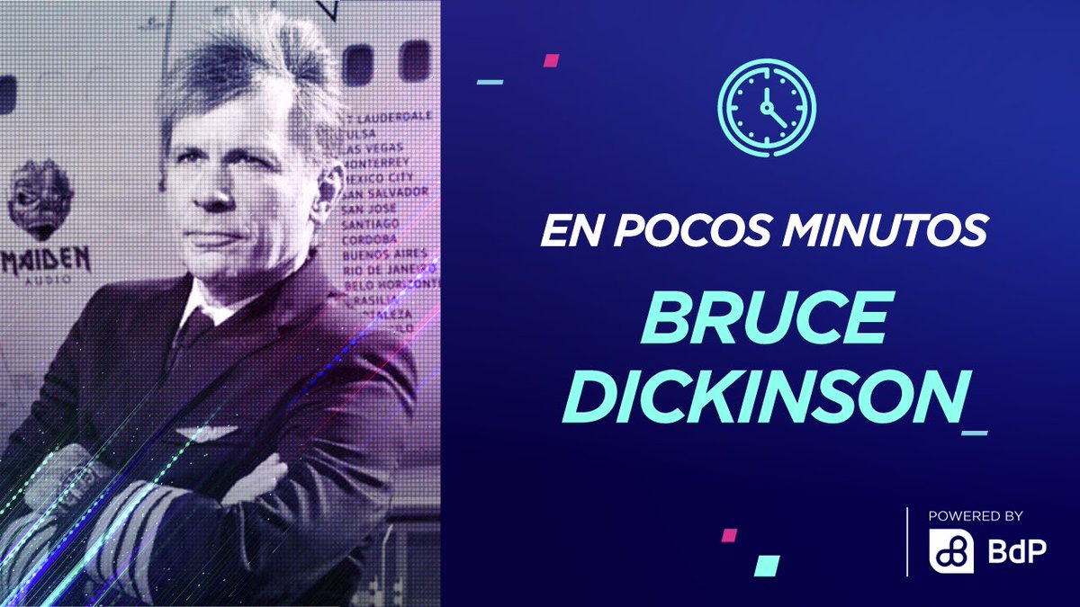 Ya llega Bruce Dickinson a #TIDco2020 Nuestro 2do speaker del día de hoy